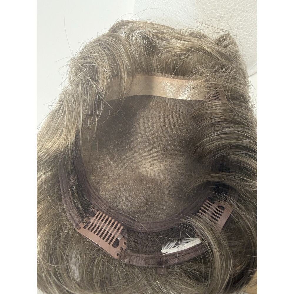 Raquel Welch Smoked Walnut R38 Lyric Sheer Indulgence Hair Piece Wig Topper - Picture 4 of 7